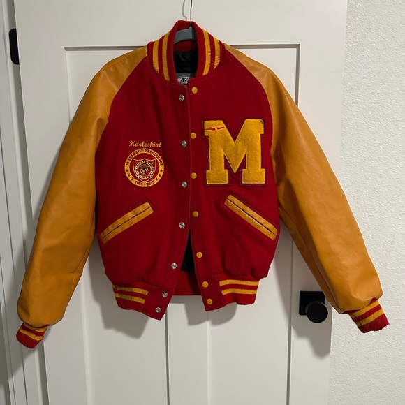 Neff Other - Letterman jacket, mustard and maroon, size small, men’s, vintage good condition